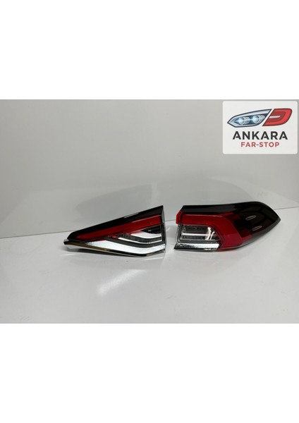 Toyota Corolla 2019-2025 Stop Lambası Sağ Iç ve Dış Takım (Toplam 2 Stop - Ledli Tip) fiyatları