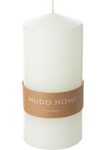 Sütun Mum Beyaz 7X15CM fiyatları