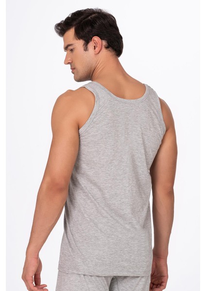 Erkek Pamuklu Penye Süprem Atlet | Gri K0050 fırsatları