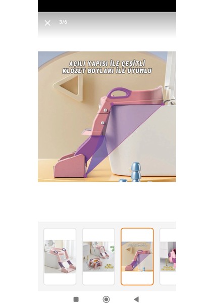 Merdivenli Tuvalet Adaptörü | Bebek Tuvalet Aparatı | Bebek Tuvalet Merdiveni Yeşil Renk modelleri