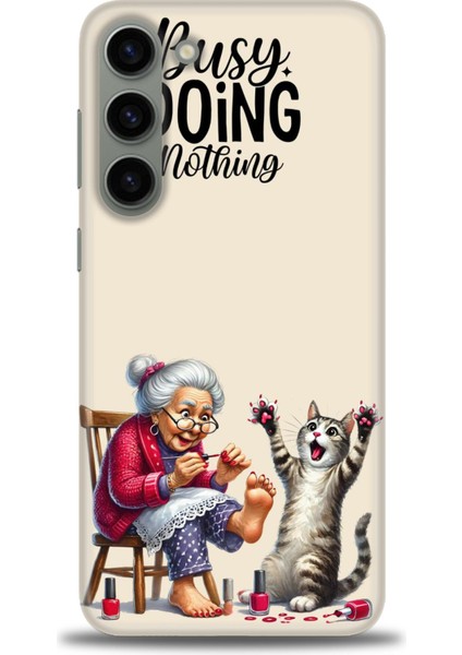 Samsung Galaxy S23 Plus Hd Baskılı Kılıf + 9h Nano Tam Kaplayan Ekran Koruyucu 44