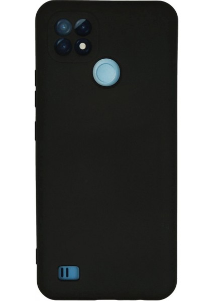 Realme C21 Kılıf Nano Içi Kadife Silikon - Siyah (K95)