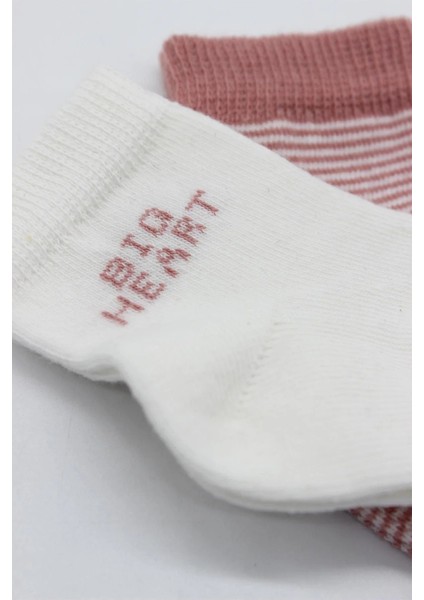 Big Heart Penye Soket Çorap 2'li Pudra fırsatları