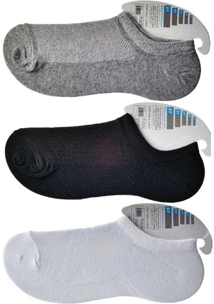 Siyah Gri ve Beyaz Erkek Görünmez Çorap 15 Çift fiyatları