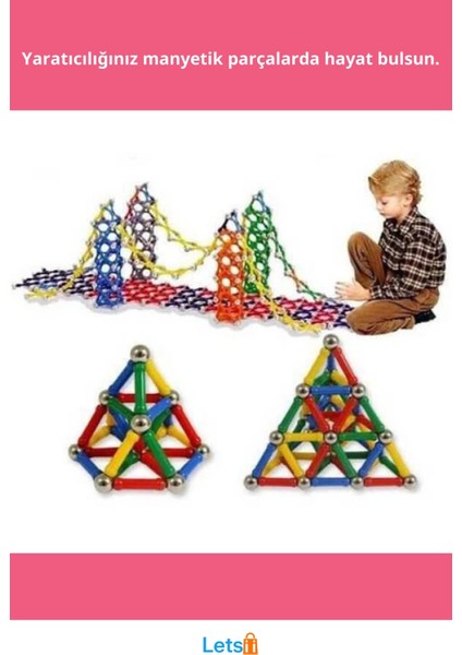 Manyetik Eğlenceli Yapı Seti 37 Parça fiyatları