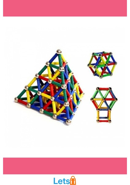 Manyetik Eğlenceli Yapı Seti 37 Parça modelleri