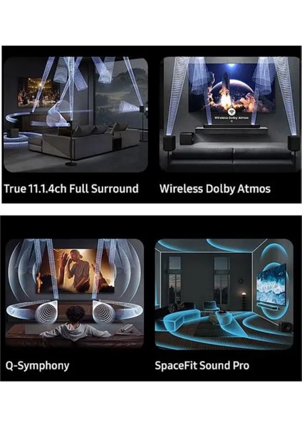 HW-Q990F 11.1.4 Kanal Soundbar Subwoofer & Arka Hoparlör Q-Serisi (2025 Model)