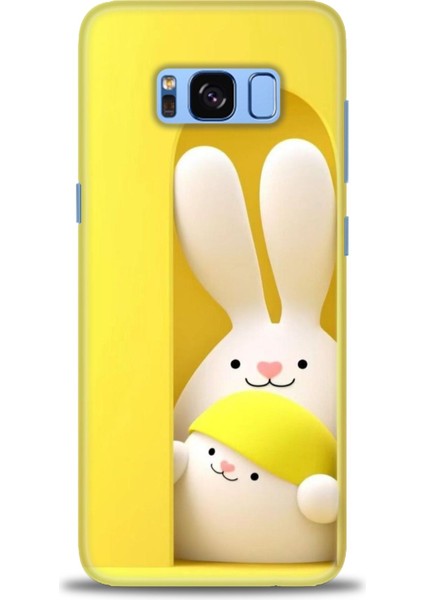 Samsung Galaxy S8 Hd Baskılı Kılıf + 9h Nano Tam Kaplayan Ekran Koruyucu 76