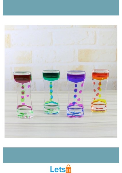 Dekoratif Sıvı Kum Saati Renkli ve Şık Tasarım modelleri