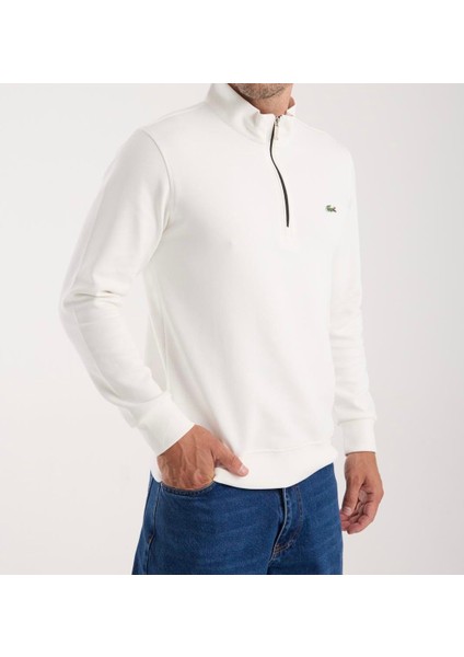 Fermuar Yaka Beyaz Regular Fit Uzun Kol fırsatları