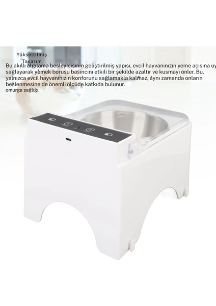Akıllı Otomatik Kedi Mama Kabı Algılama Teknolojili Taze Tutan ve Şık Tasarım Sensörlü Mama Kabı modelleri