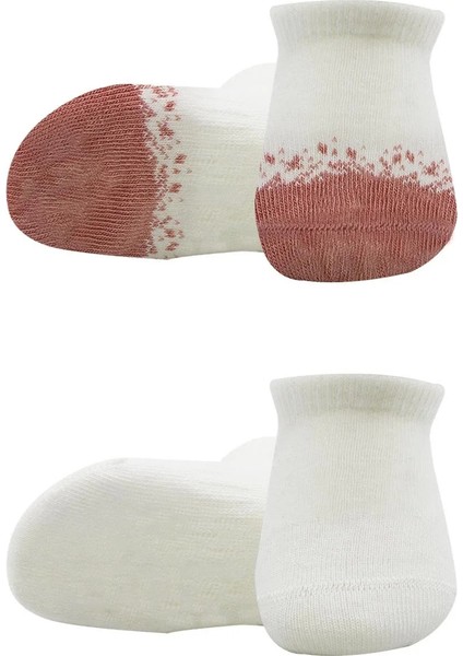2'li Penye Sneakers Çorap BS20105 Ekru Pudra fiyatları