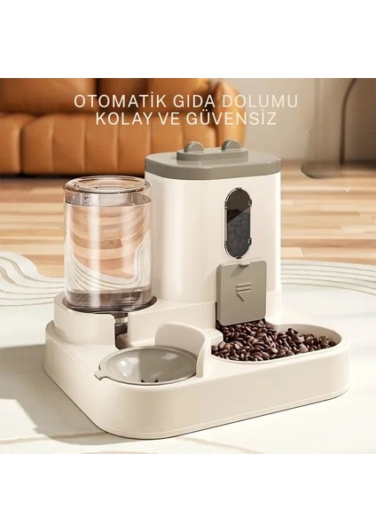Akıllı Otomatik Kedi Mama Kabı Algılama Teknolojili Taze Tutan ve Şık Tasarım Sensörlü Mama Kabı indirimleri