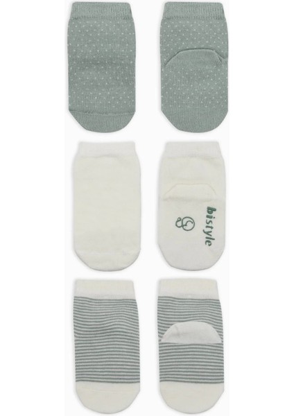 Puanlı Kaymaz Penye Soket Çorap 3'lü BS10108 Nil fiyatları