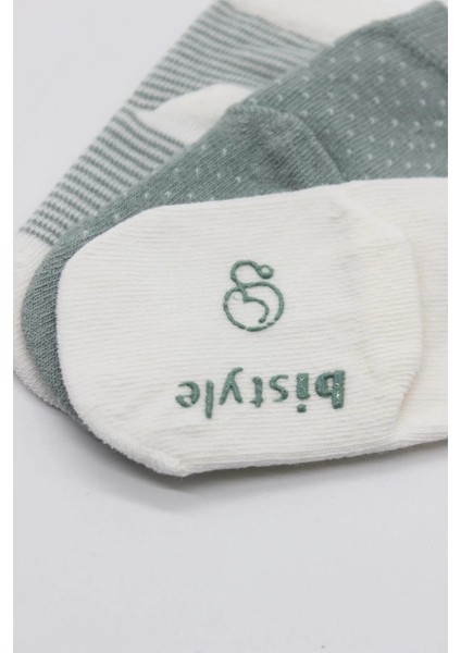 Puanlı Kaymaz Penye Soket Çorap 3'lü BS10108 Nil modelleri