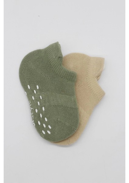 2'li Sneakers Kaymaz Colours Penye Çorap BS20104 Nil Bej fırsatları