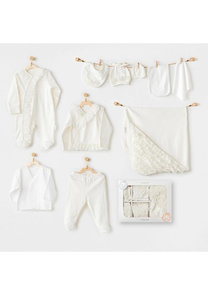 Newborn Chic Girl 10'lu Hastane Çıkışı Ekru