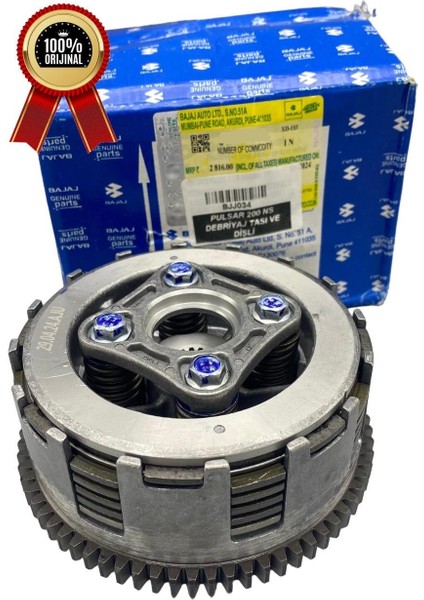 Bajaj Pulsar Ns 200-RS 200 Debriyaj Seti Komple Orjinal 2021-25 (DT551409) Supermoto