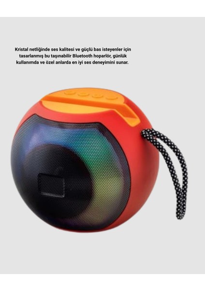 Buğz Bluetooth 5.0 Hoparlör – Rgb Işıklı, Güçlü Bas ve 360° Surround Ses indirimleri