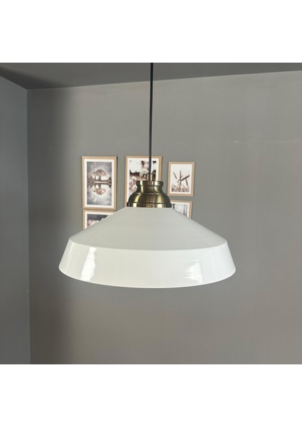 Lema Beyaz Tekli Avize Kum Saati Başlık Sarkıt Lamba Restoran Cafe Salon Avizeleri modelleri