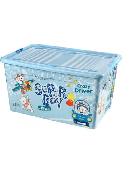 Oyuncak Saklama Kutusu Çok Amaçlı Saklama Kutusu 60 Lt Mavi fiyatları
