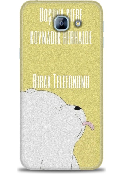 Samsung Galaxy A8 2016 Hd Baskılı Kılıf + 9h Nano Tam Kaplayan Ekran Koruyucu 151