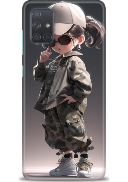 Samsung Galaxy A51 Hd Baskılı Kılıf + 9h Nano Tam Kaplayan Ekran Koruyucu 254