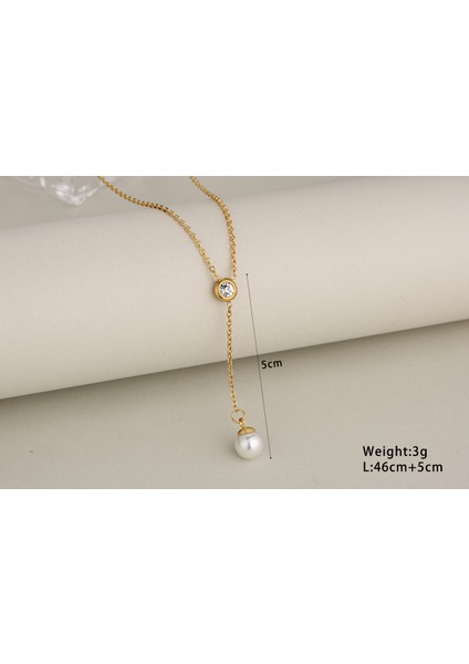 Luna Pearl 18 Ayar Altın Kaplama / Gümüş Kaplama Paslanmaz Çelik Inci Kolye & Küpe Seti – Zarif Tasarım fırsatları