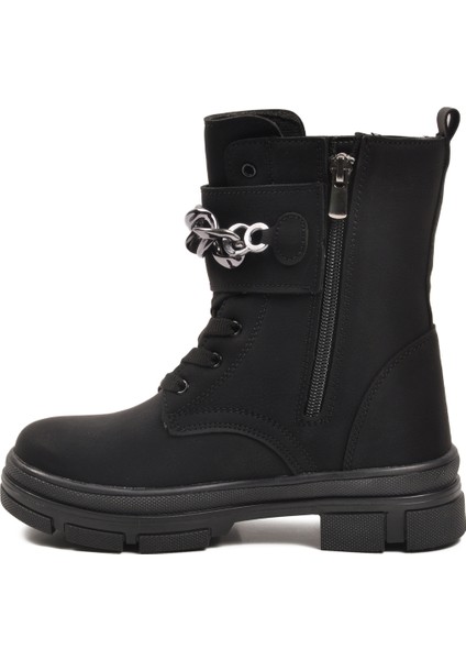 Siyah Içi Polarlı Kaymaz Taban Kız Çocuk Bot G-1001 F Zncr fiyatları