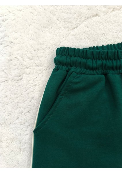 Yüksek Kaliteli Canavar Kamyon Baskılı Pamuklu Kısa Kollu Çocuk Eşofman Takımı