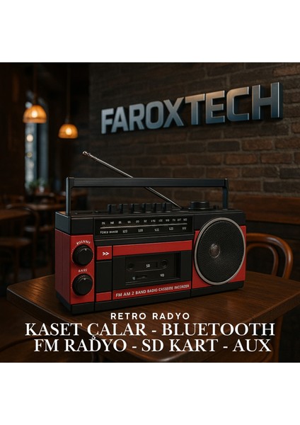 Retro Klasik Kaset Çalarlı Fm/am/sw Radyo – Bluetooth, Usb, Sd Kart Destekli Taşınabilir Hoparlör modelleri