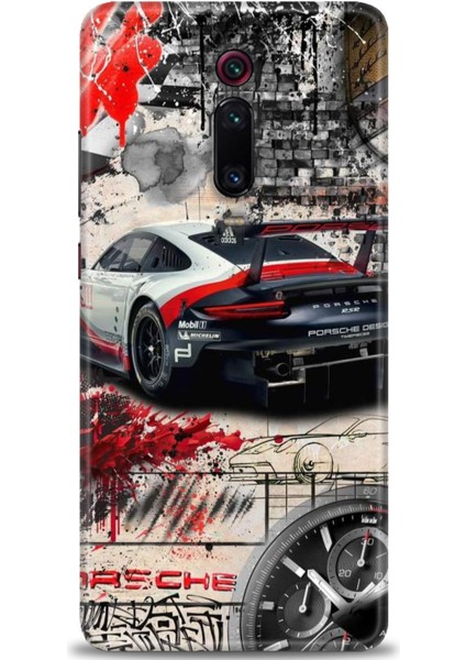 Xiaomi Mi 9t Kılıf Hd Baskılı Kılıf + 9h Nano Tam Kaplayan Ekran Koruyucu 484