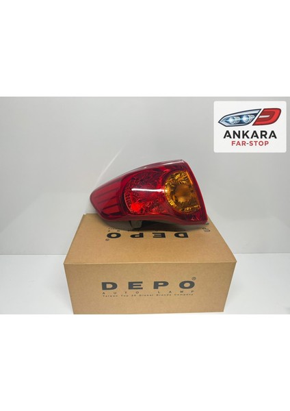 Toyota Corolla 2007 - 2009 Stop Lambası Sağ - Sol Dış Takım (Toplam 2 Stop - Depo Marka)