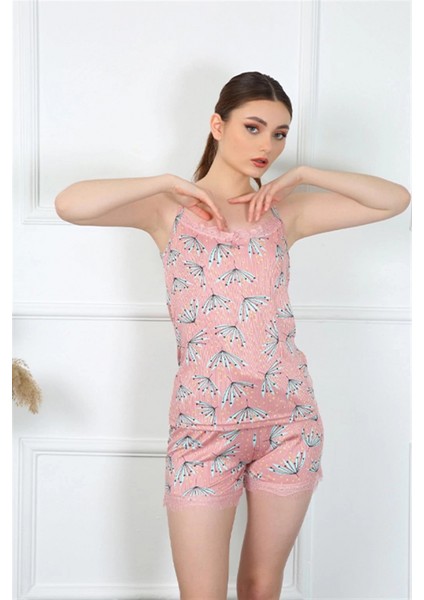 - Kadın Ip Askılı Şortlu Takım Somon fiyatları