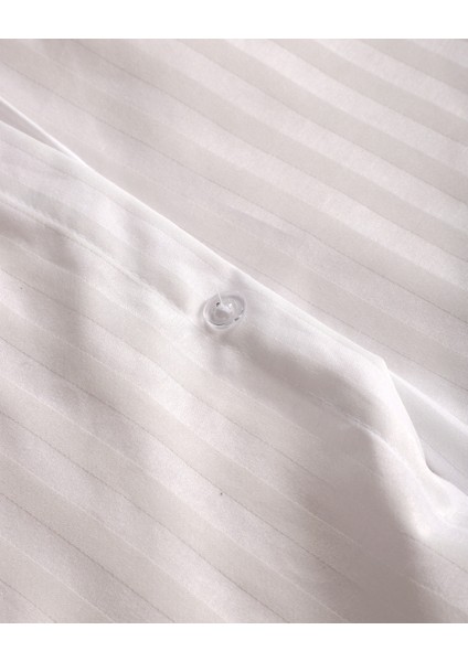 Saten Beyaz Çift Kişilik Lastikli Çarşaflı Nevresim Takımı fırsatları