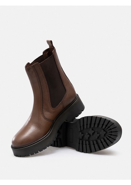 Taba Hakiki Deri Lastikli Chelsea Kadın Bot modelleri