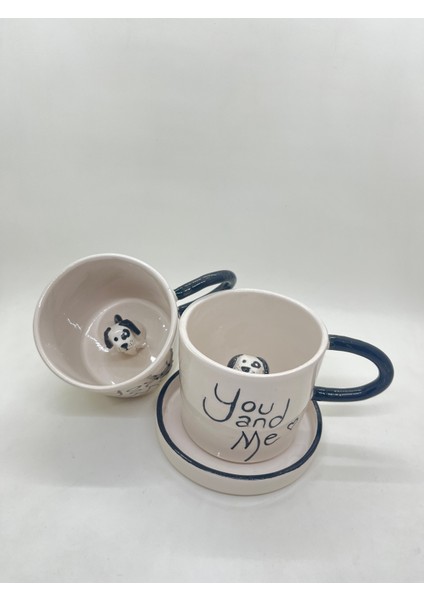 Kupa Köpekli Sevimli El Yapımı Seramik Kupa ve Tabak indirimleri