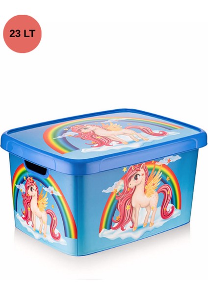 Oyuncak Saklama Kutusu Çok Amaçlı Saklama Kutusu 23 Lt