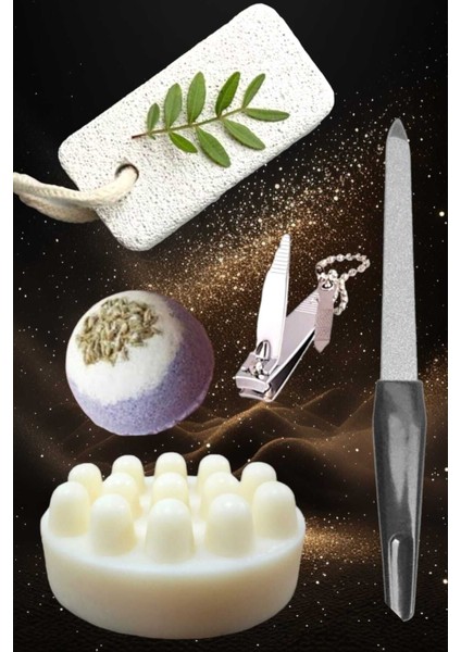 5'li Ayak Peeling Bakım Rahatlatıcı Doğa Keçi Sütlü Sabun Nem Topu Yatıştırıcı Pedikür Seti fiyatları