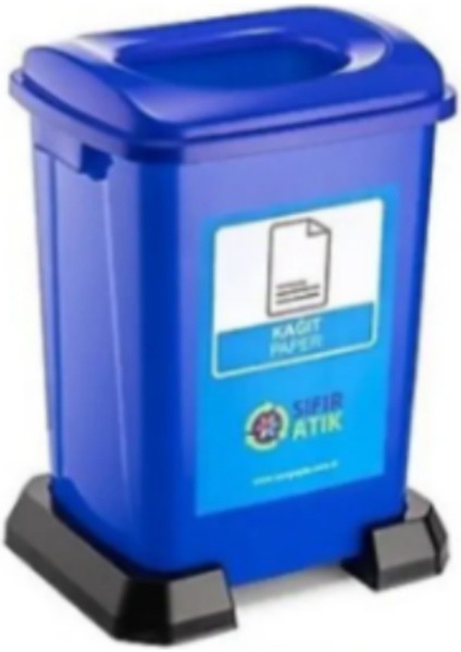 Geri Dönüşüm Kutusu Kağıt Atık Plastik Atık Cam ve Sıfır Atık Kutuları 50 Lt - 1 Adet
