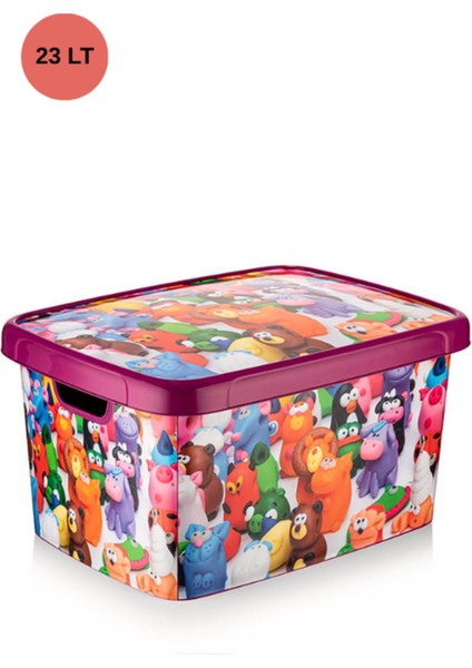 Oyuncak Saklama Kutusu Çok Amaçlı Saklama Kutusu 23 Lt