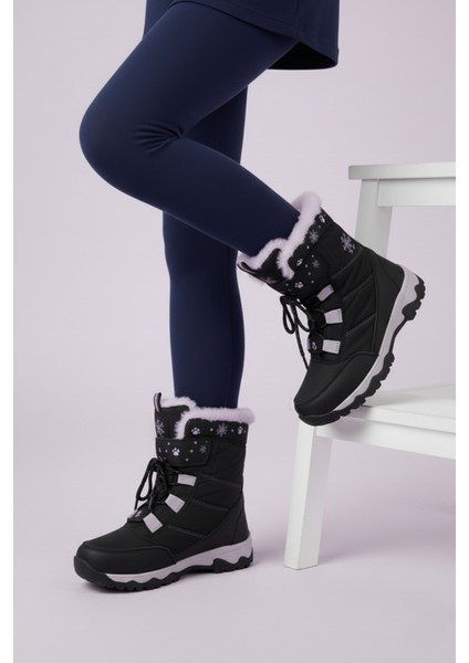 Kız Çocuk Kışlık Sıcak Tutan Kar Botu - Su Geçirmez Outdoor Kar Botu modelleri