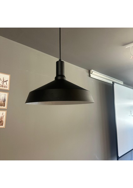 Lema Tekli Avize Siyah Fener Başlık Sarkıt Lamba Restoran Cafe Salon Avizeleri modelleri