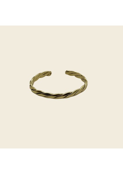 El Örmesi Saf Pirinç Bileklik | Kum Dokulu Burgu Manşet | Ayarlanabilir Bilezik indirimleri