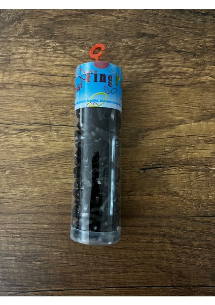 1 Kutu Tüp Içinde Siyah Saç Örgü Lastiği Perma Ince Lastik Toka