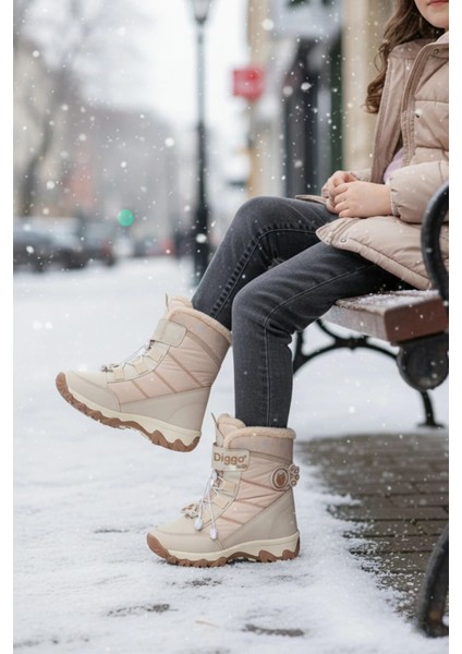 Kız Çocuk Kışlık Sıcak Tutan Kar Botu - Su Geçirmez Outdoor Kar Botu fiyatları