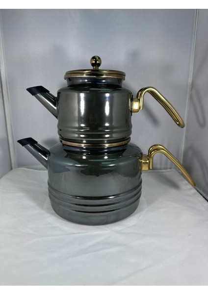 Vintage Emaye Çaydanlık Heybeli