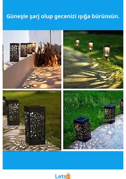 Güneş Enerjili Otomatik Bahçe Yürüyüş Yolu Lambası 8 Adet fiyatları