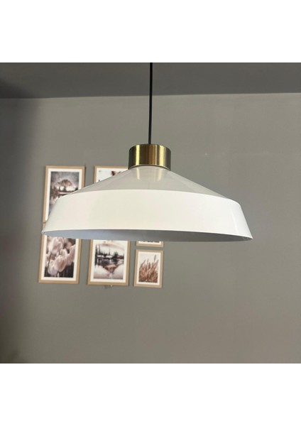 Lema Beyaz Tekli Avize Plafonyer Rozans Başlık Sarkıt Lamba Restoran Cafe Salon Avizeleri fiyatları