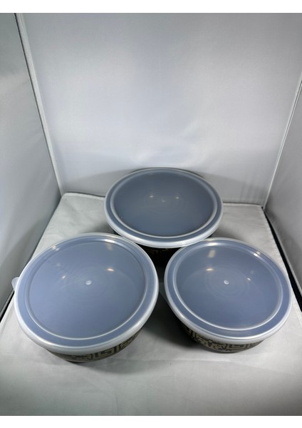 Lüx Emaye 3 Boy Saklama Kabı, Hava Sızdırmaz Emaye Saklama Kabı Organizer fırsatları